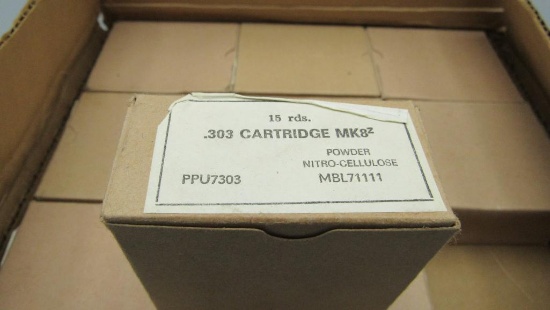 (135) .303 British Cartridges
