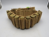 Vintage Mills & Orndorff Canvas Ammo Belt with (12) .30-40 Krag Cartridges & (18) .12 Ga. Shot