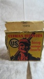 Vintage U.S. Cartridge Co. .12 Ga. Climax Heavies Shotgun Shell Box with shells