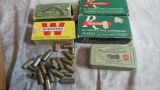 Lot of Vintage Revolver Cartridges & Collectible Boxes