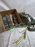 (34) Garand Clips & (10) Stripper Clips & Canvas Bag