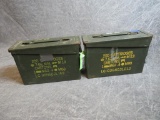 (2) Steel Ammo Cans