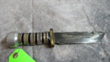 Vintage Cattaraugus Fighting Knife with theater made handle
