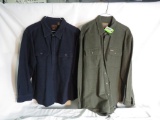 (2) 100% Cotton Shammy Long Sleeve Shirts Size 2XL