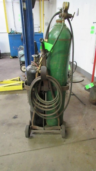 Oxy Acetylene Tank & Torch Set With Cart