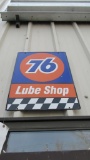 (2) 76 Lube Shop Tin Signs