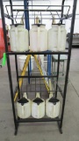 Fluid Dispensing Rack with (6) 1 Gallon Cans
