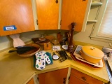 Cutting Boards, Trays & Trivets; (2) Wooden Salad Bowls