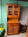 Pine Stepback Cupboard