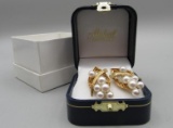 Pearl Earrings; 14ky Gold Stud Screwbacks containing 6 Pearls in each