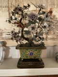 Oriental Tree in Brass Vase
