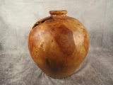 Turned Wood Burl Vase
