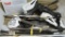 (6) Sets of Tuuk Skate Blades & Set of Used Marker 4.5 Ski Bindings