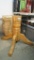 (2) Solid Oak Table Bases