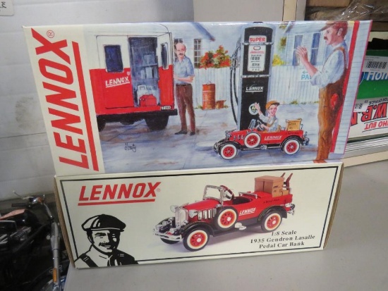 (2) Lennox 1935 Gendron Lasalle Pedal Car Banks 1:8 Scale