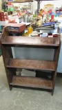 3Shelf Grain Painted Slanted Bookcase