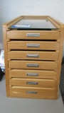 7 Drawer Jewelry/ Collectible Display Case