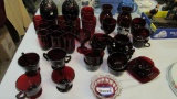 (44) Pieces of Ruby Glass