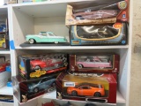 (15) 1:18 Scale Diecast American Muscle, Road Legends, Etc. Cars