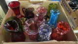 Vintage Pilgrim & Kiwana Colored Glasses, Pitchers, Jugs & Vases