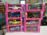 (8) KB Toys Custom Car Club Collectible Cars 1:24 Scale