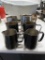 (6) Stainless Steel Milk Steaming Pitchers