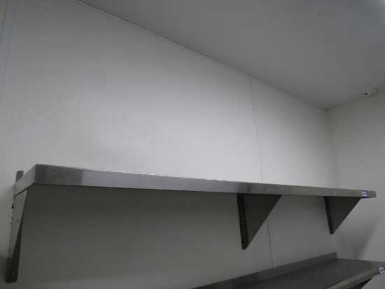 Stainless Steel Wall Mount 6' Shelf