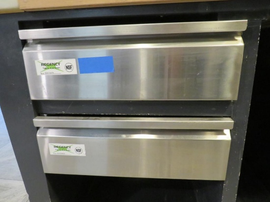 (2) Regency Stainless Steel Drawers 600DR2015