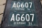 1951 Vt License Plate Pair