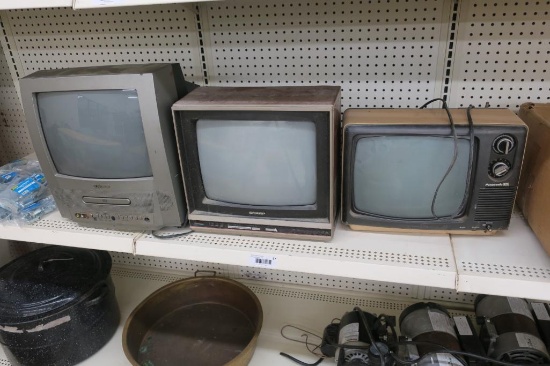 (3) Vintage Television Sets