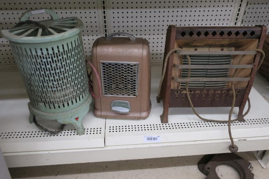 (3) Vintage Space Heaters
