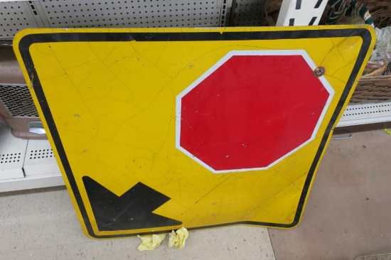 Stop Ahead Street Sign