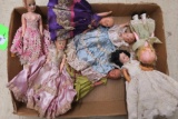 Lot Of Vintage Dolls And Dresses