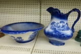 Vintage Water Picture & Bowl