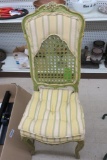 Green Upholstered Wooden Chair