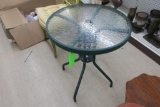 Table Glass Top Metal Outdoor