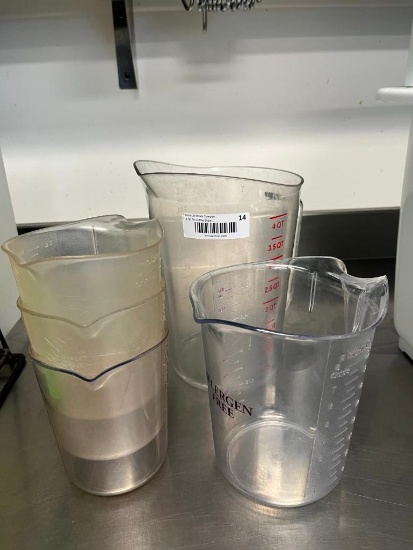 (5) Acrylic Measuring Cups