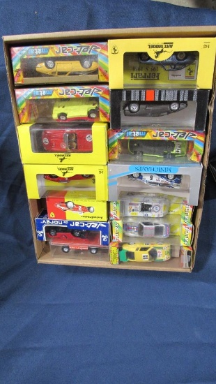 (15) Collectible Diecast Sports & Race Cars 1:43 Scale