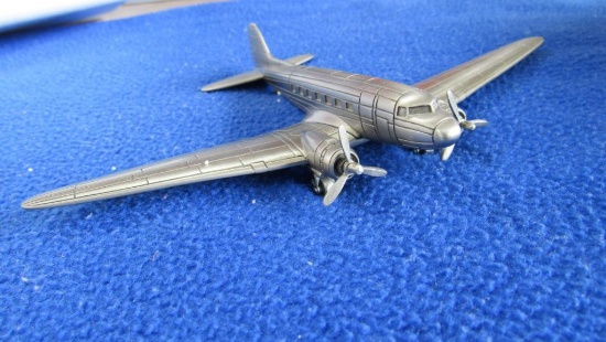 Danbury Mint Pewter Douglas DC3 1:157 Scale