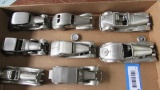 (8) Danbury Mint Pewter Vintage Style Collectible Cars