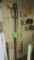 Asst. Chain & Wire Hanging on Wall Near Entry Door