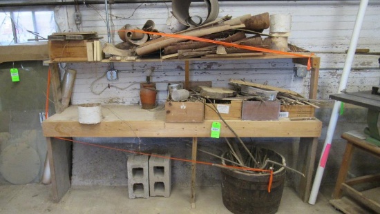 Contents of Bench, Bucket, Under Work Bench & Shelf