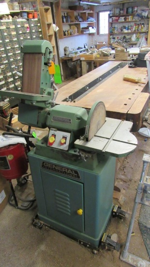 General Mod. 15-035DCM1 Belt & Disc Sander