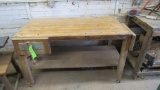 Butcher's Block Workbench w/ (2) 18