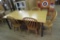 Maple Butcher Block Dining Table w/ Matching Oak Chairs