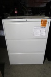 3 Drawer Lateral Filing Cabinet w/Key New