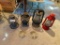 (4) Kerosene Lanterns, R.R. Lantern (never lite), Dietz Vesta, B+M RR Lantern