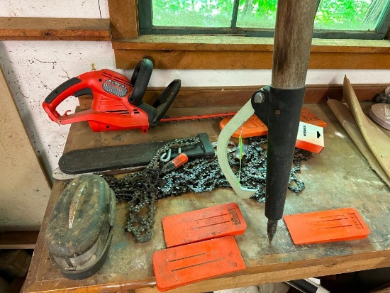 Peeve, Chainsaw Chains 3 Tree Wedges, Hedge Clipper