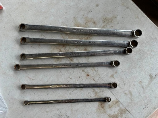 (6) Snap On Double End Box Wrenches
