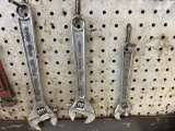 3 Adjustable Wrenches